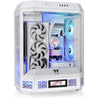 Thermaltake The Tower 600 - Mid tower - ATX - sidepanel med vindue (hærdet glas) - ingen strømforsyning (PS/2) - sne - USB/Lyd