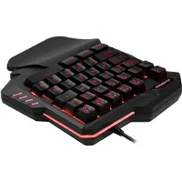24.Se Enhånds-gamingtastatur med belysning - 7 RGB-farver