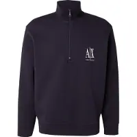 Armani Exchange Sweatshirt marin / hvid