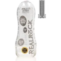 Realrock Easy Rider - Textured Masturbator - Transparent