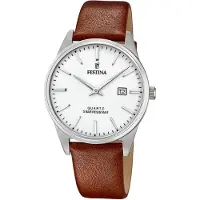 Festina Herreur F20512-2 Hvid/Læder Ø39 mm