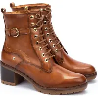 Pikolinos Pikolinostil kvinder. W7H-8510 Brune Llanes ankelstøvler i læder -Hælhøjde 6 cm (36), 3-5 cm, 5-8 cm, Lynlås, Casual