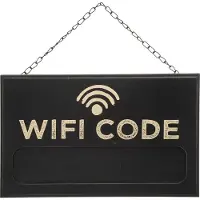 Atmosphera skrivtavle sort WIFI CODE, 35 x 22 cm