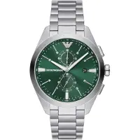 Emporio Armani Kronografur - - AR11480 - Sølv - Genanvendt rustfrit stål - 5 ATM