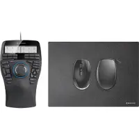 3DConnexion SpaceMouse Enterprise Kit 2 - 3D-mus - ergonomisk - højre- og venstrehåndet - 31 knapper - kablet