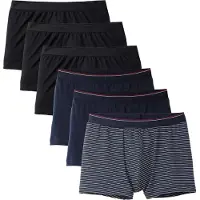 Calida Boksershorts 'Natural Benefit' mørkeblå / purpur / sort / hvid