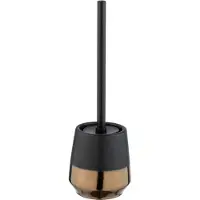 Wenko Brandol, Toiletbørste & holder, Sort, Keramisk, 118 mm, 118 mm, 127 mm