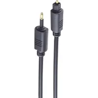 Shiverpeaks BS69014-5.0, TOSLINK, Hanstik, 3.5mm, Hanstik, 5 m, Sort