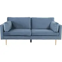 Venture Home - Sofa Boel, 3-pers. - Blå - 3-pers. sofaer - - Homeroom