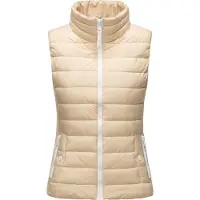 MARIKOO Vest 'Reimii' lysebeige / hvid