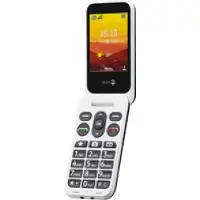 Doro Leva L20 4G, klaptelefon med store taster, sort-hvid