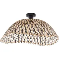 QAZQA Art Deco loftslampe sort bambus 60 cm - Alka