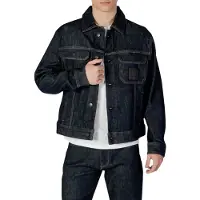 Armani Exchange A|X Armani Exchangetil mænd. XM000343AF12284MB001 Navy trucker-jakke (XL), Casual, Bomuld, Blå