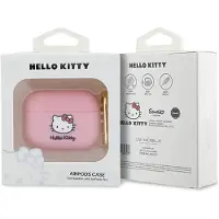 Hello Kitty silikone 3D Kitty Head-etui til AirPods Pro - pink