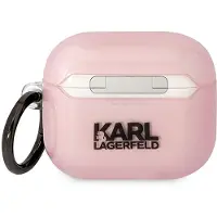 Karl Lagerfeld KLA3HNCHTCP Airpods 3 cover pink/pink Ikonik Choupette