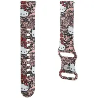 Hello Kitty Silikone Tags Graffiti rem universal 20mm - pink