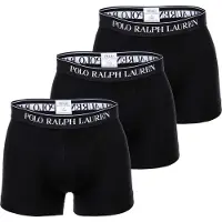 Ralph Lauren Polo Ralph Laurentil mænd. 714835885002 Pakke med 3 boxershorts 714835885002 sort (M), Afslappet, Bomuld, Elastin
