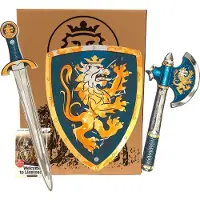 Impulse Toys Noble Knight Set, Blue (Sword, Shield & Axe)
