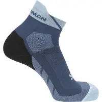 Salomon - Trail running tøj - Socks Speedcross Ankle Poseidon Tourmaline til UnisexUld - Størrelse 42-44 - Blå