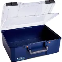 Raaco 147255 Beholder til smådele CarryLite 150 5x10-0/DL (B x H x D) 413 x 148 x 330 mm Blå 1 stk