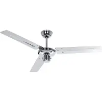 CasaFan TRISTAR-Z 120 CH Flügel Chrom Loftsventilator 59 W (Ø x H) 122 cm x 270 mm Krom Vinterdrift