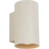 QAZQA Moderne væglampe beige GU10 50 mm rund 2-lys - Sandy