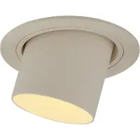 QAZQA Moderne indbygget spotlight beige GU10 50 mm rund justerbar - Installa