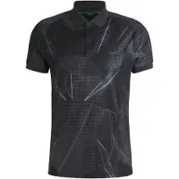 BOSS BOSStil mænd. 50537757 Paddy Desert Active polo shirt sort (S), Casual, Polyester, Korte ærmer