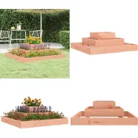 vidaXL plantekasse 80x80x27 cm massivt douglasgran