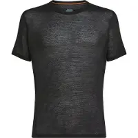 Icebreaker - Skiundertøj - M Merino Blend 75 Cool-Lite Featherlight SS Crewe Black til UnisexUld - Størrelse S - Sort