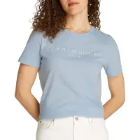 Tommy Hilfiger Shirts 'Logo' dueblå / hvid