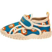 Playshoes Strand-/badesko 'Dschungel' creme / petroleum / orange