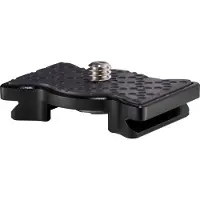 Joby JB01570-0WW, Monteringsplade, Sort, Aluminium, Rustfrit stål, Termoplastisk elastomer (TPE), 3 kg, 1/4-20, 44 mm