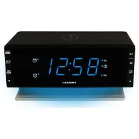 Blaupunkt CR55CHARGE, Ur, Digital, FM, PLL, LED, Sort, DC/batteri