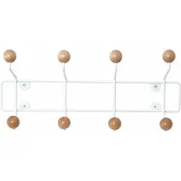 Goodhome tøjstativ til væg SATURNUS, træknopper, 34 cm