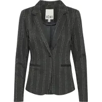 Ichi Blazer 'IH RUTI' mørkegrå / hvid