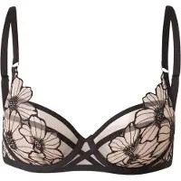 Chantelle BH 'LUSH' lysebeige / sort