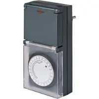 Brennenstuhl programmer/ur-kontakt mekanisk 16A 2P+Z dobbelt dag/nat MZ 44 IP44 (1506464)