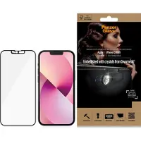 PanzerGlass iPhone 13 Mini Case Friendly Swarovski CamSlider Skærmbeskyttelse Hærdet Glas - Sort Kant