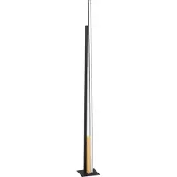 Eglo PANAGRIA GULV 2L SORT/TRÆ FSC