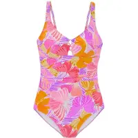 Sunseeker Badedragt aqua / gul / blomme / pink