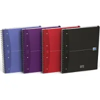 Oxford University Press Notesbog Oxford EUROPEAN BOOK, A4+ pink kvadreret - (5 stk.)