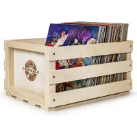 Crosley Record Storage Crate Natural