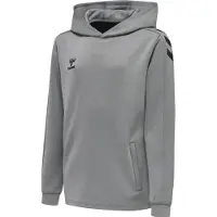 Hummel Hættetrøje Core XK Poly - Grå/Sort Børn, størrelse 152 cm