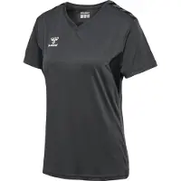 Hummel Funktionsbluse 'Authentic' antracit / sort / hvid