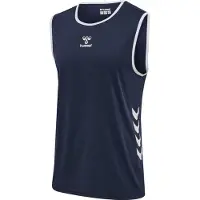 Hummel Basketball Trøje - Navy/Hvid, størrelse Medium
