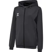 Hummel Sportssweatjakke 'Authentic Pl' mørkegrå / hvid