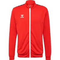 Hummel Sportssweatjakke 'Authentic' grå / cranberry / sort / hvid