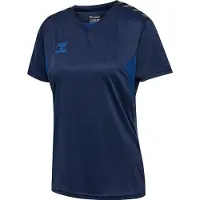 Hummel Funktionsbluse 'Authentic' marin / ensian / sort / hvid