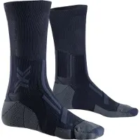 X-socks - Trail running tøj - Trail Run Perform Crew Black Charcoal til Unisex - Størrelse 35-38 - Sort